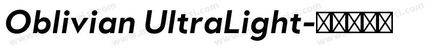 Oblivian UltraLight字体转换